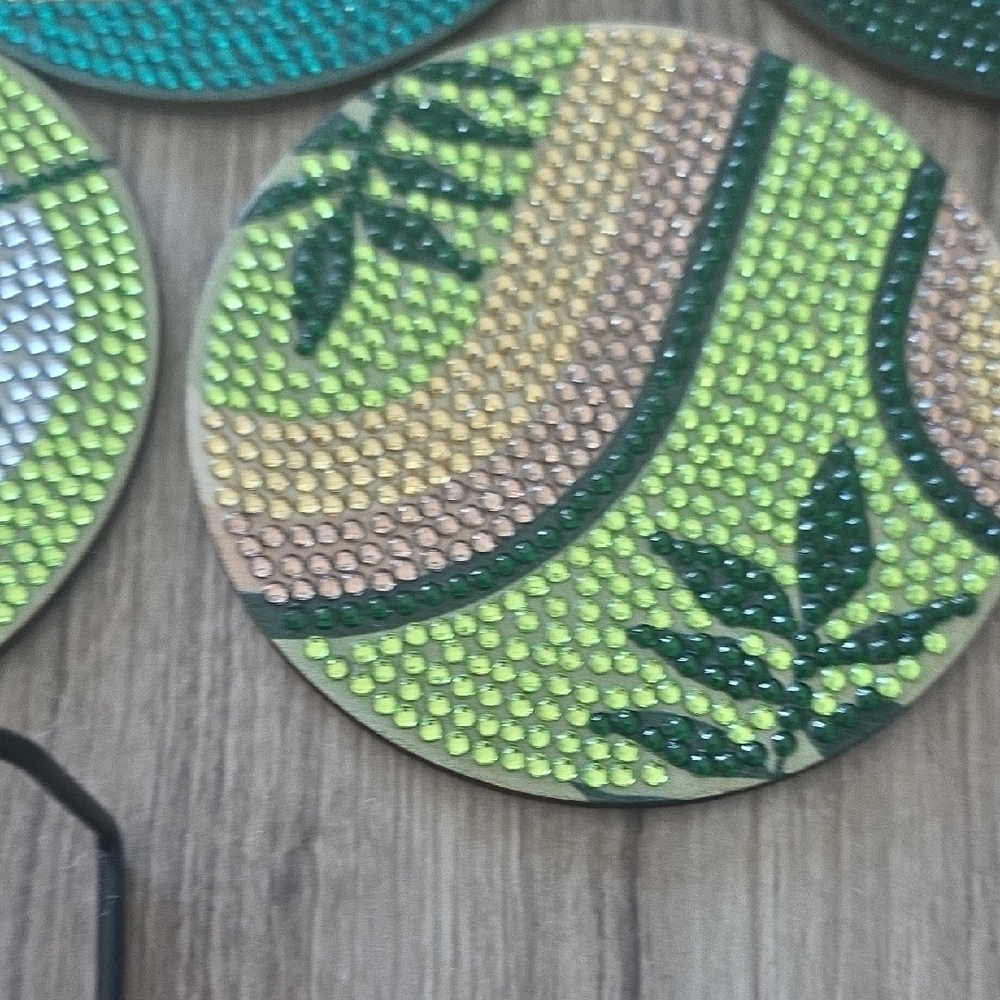 Colorful Woven Coaster Set - Picture 9 of 10